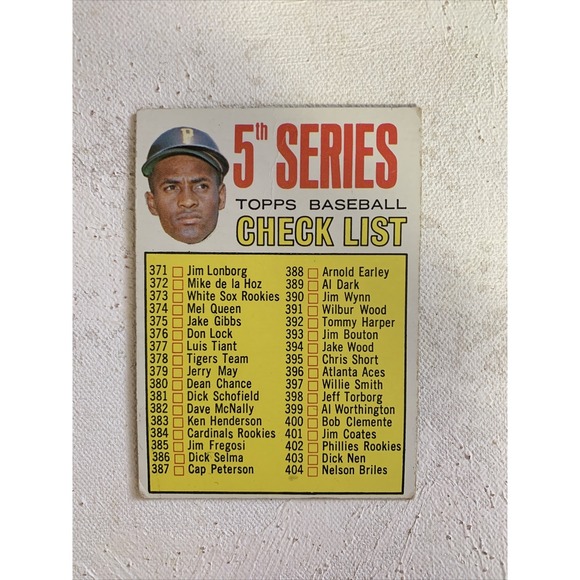 Other - 1967 Topps MLB 5th and 6th Series Checklists